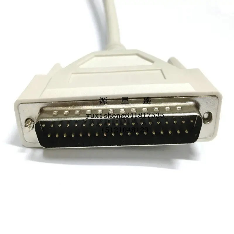 DB37 core cable, male-to-public communication cable DB37 for pin data cable, shielded cable 1.5 meters all copper