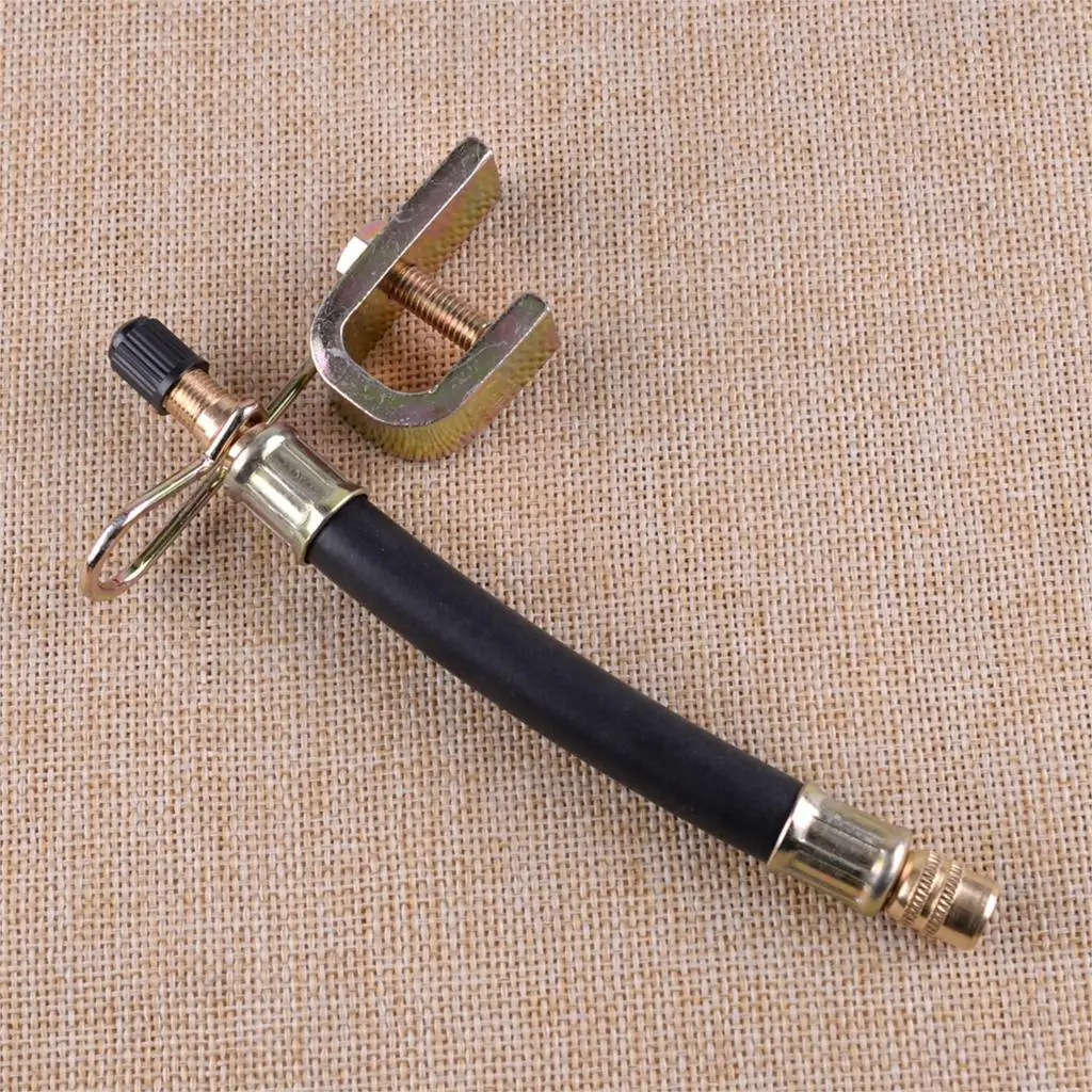 LETAOSK NEW 140mm Flexible Rubber Tyre Valve Extensions Adapter With 2 Metal Clamps Truck Bus