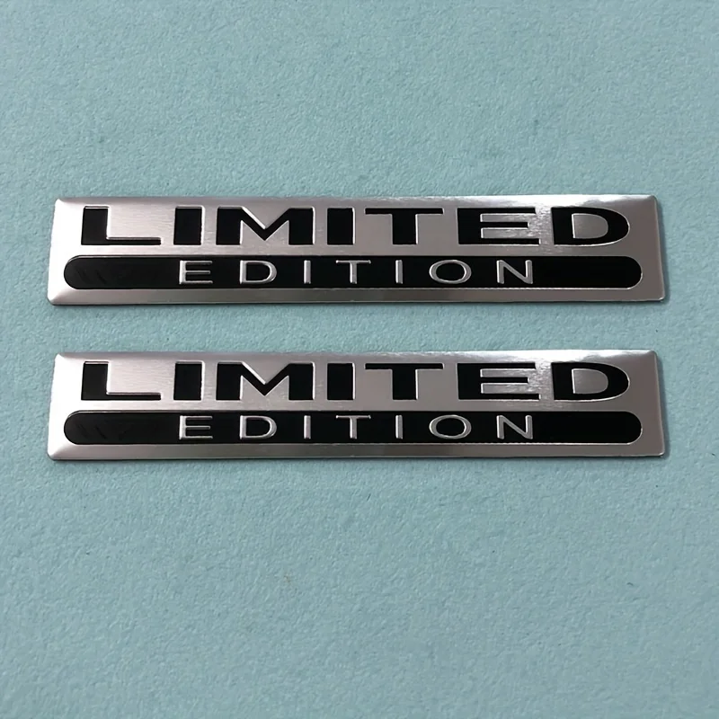 2PCS Metal Limited Edition 3D Car Body Badge Sticker Trunk Limited Edition Fender Emblem Decal Accessorie For Car Motorcycle Bik - view 6