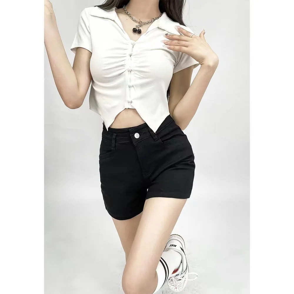 Pantalones cortos para mujer, vacaciones, viajes, playa, estampado floral, lino, cintura alta, ajuste holgado, ligero, tropical, bohemio, palmera, resort