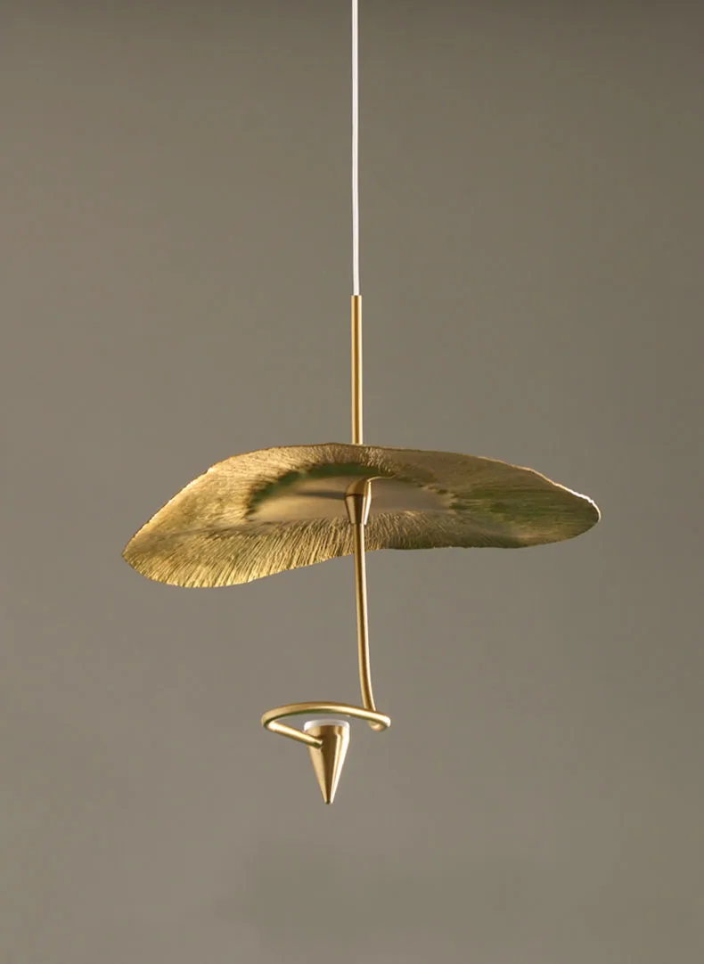 Art LED Chandeliers 20 25 30 35CM Copper