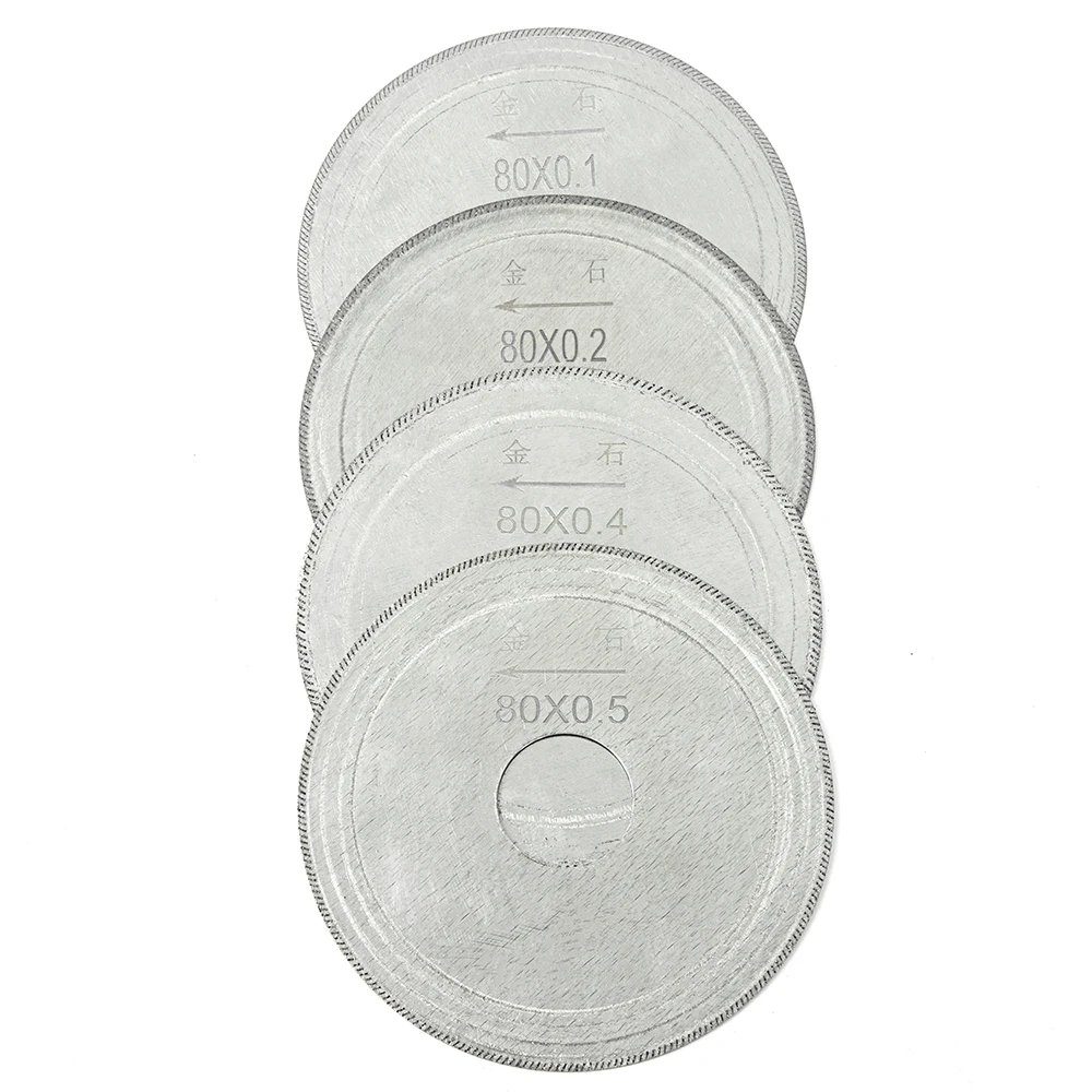 5Pcs Ultra-thin Diamond Circular Saw Blade Cutting Arbor Disc Cut Jade Discs For Agate Glass Gems Stone Slits