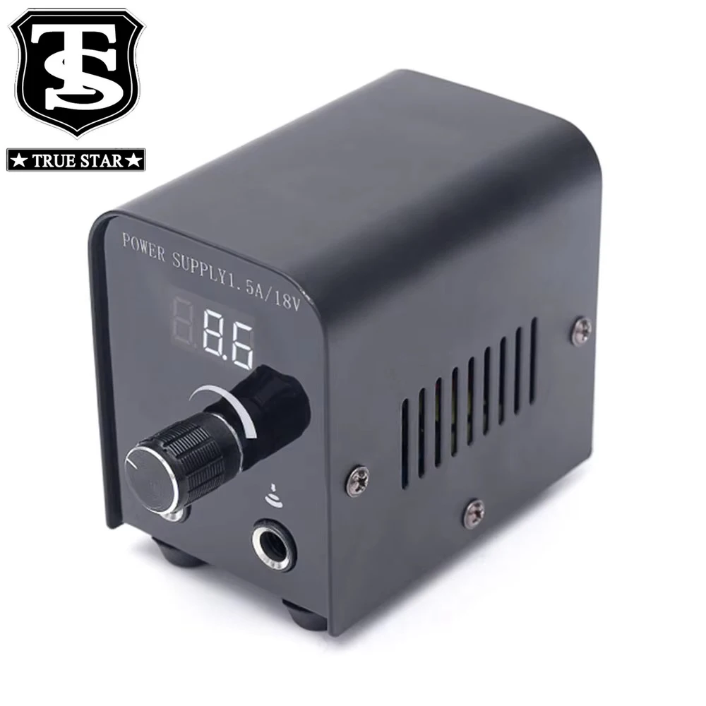 TRUE STAR LCD Tattoo Power Supply Digital Display Power Tattoo Supplies Power Wholesale for Tattoo Machine Pedal Clip Cord