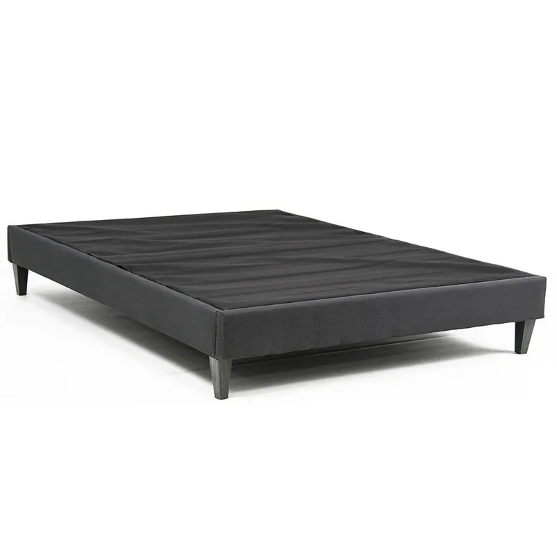 RUFG Factory Supply American Style Platform Frame Queen Size Mattress Foundation With Bed Legs