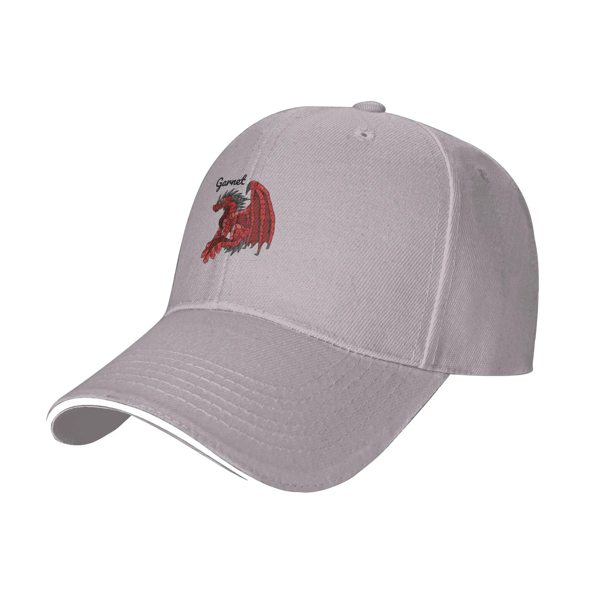 Gorra de béisbol de dragón con granate, piedra de nacimiento, estilo hip-hop para mujer, sombrero de sol para senderismo en el bosque, gran oferta