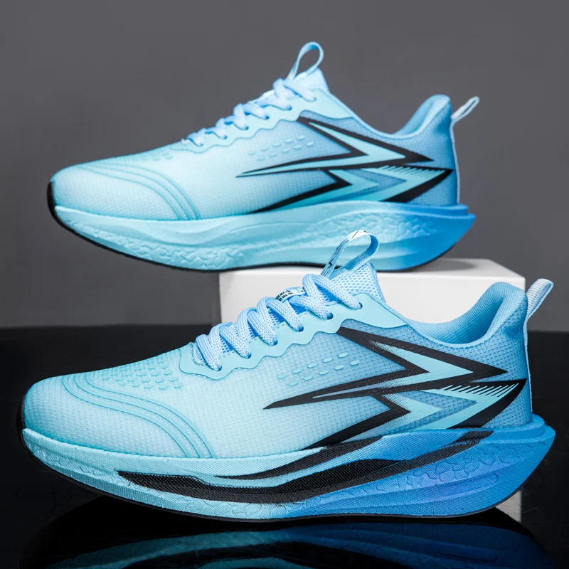 

Men Running Shoes Carbon Plate Marathon Speciality Sports Breathable Lightweight Women's Comfortable Nonskid Leisure Sneakers