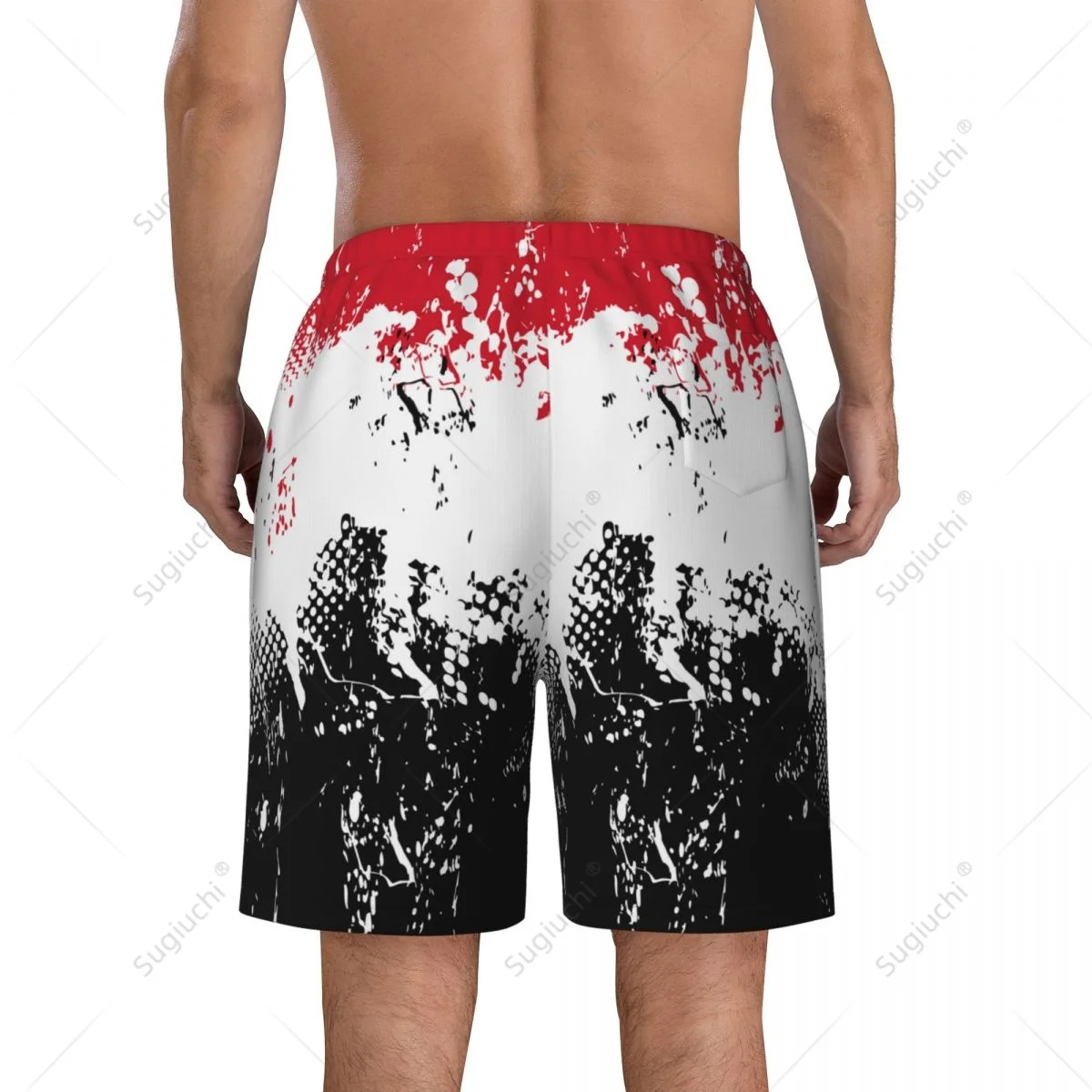 Men's Yemen Flag Flag Beach Pants Board Shorts Surfing Boys Soccer Cycling Swimwear Running Polyester