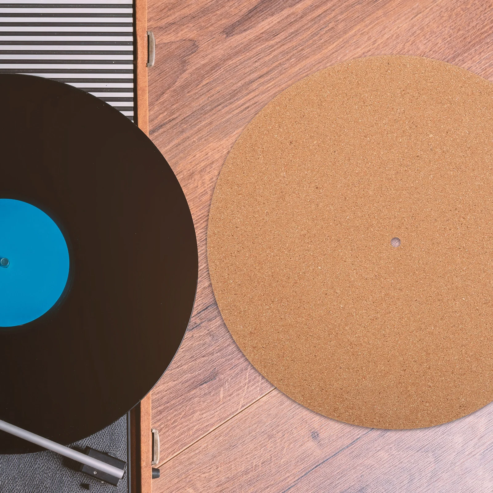 

12 Inch Cork Turntable Mat Vinyl Record Pad Anti Static Fit Phonograph Player Platter Protect Discs Reduce Scratches Static