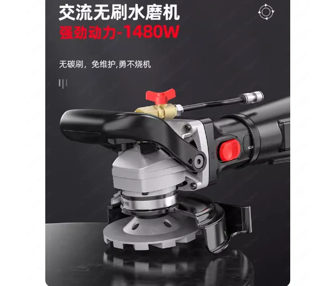 1480W Brushless Motor Stone Polisher For Granite Marble Stone Wet Polishing Water Polisher