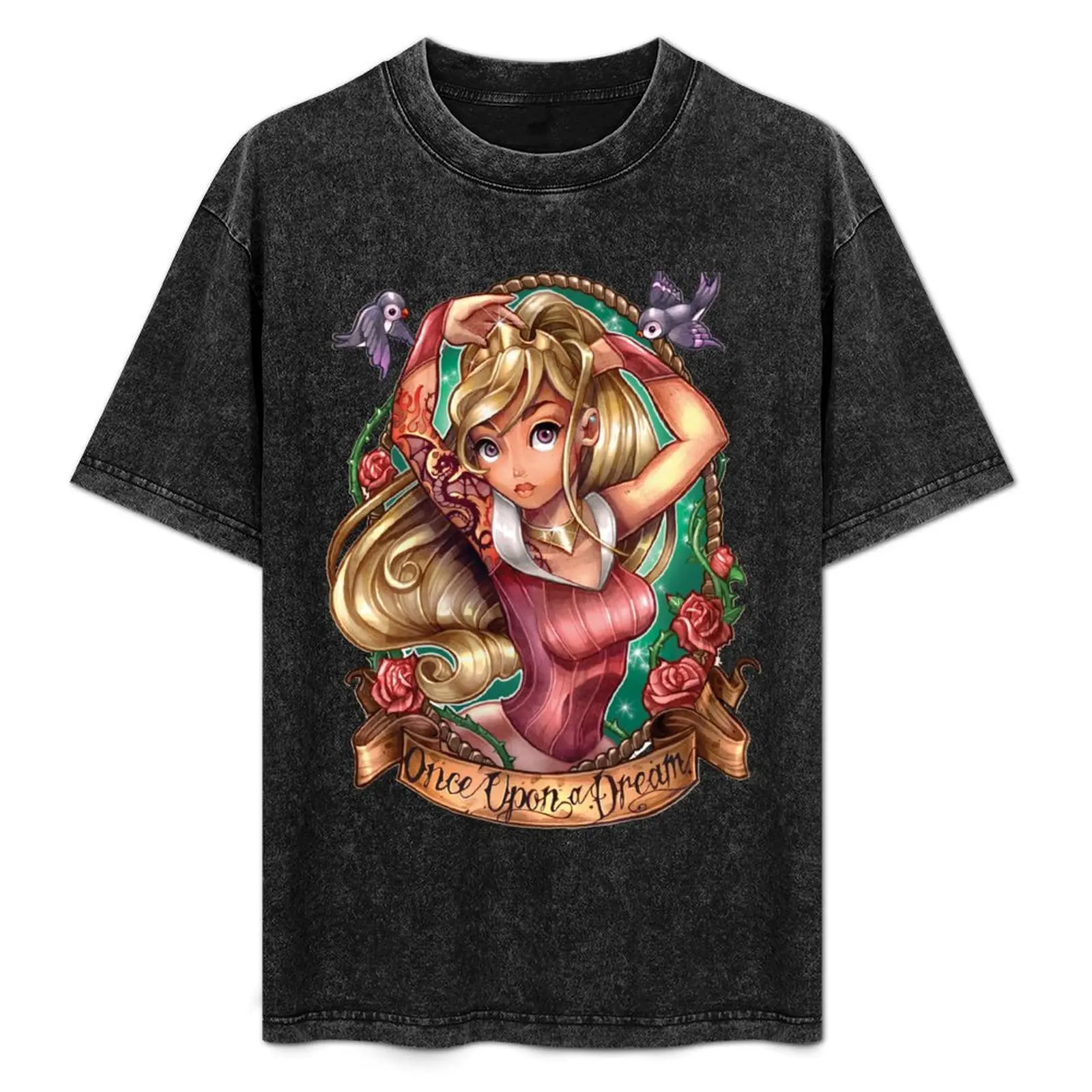 

Once Upon A Dream (pink dress) T-Shirt shirts graphic tee anime shirt graphic shirts slim fit t shirts for men