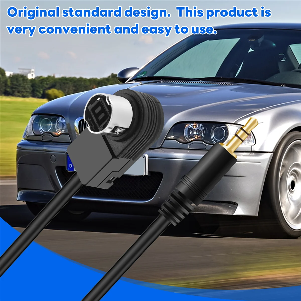 Mini jack stereo per auto da 3,5 mm per ALPINE/JVC Ai-NET 4FT 100 cm cavo audio per auto Aux adatto per adattatore per telefono XY