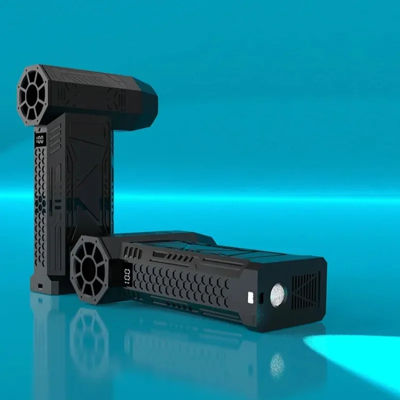 500000RPM Mini Turbo Jet Fan with Led Display&Light Electric Air Duster Adjustable wind speed Blower Rechargeable for computer