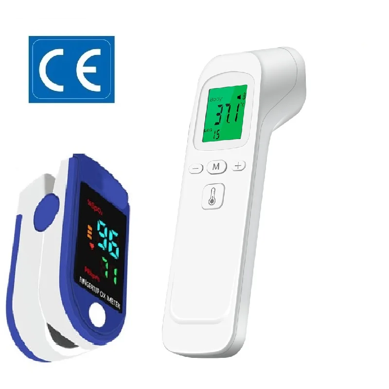 Non-contact Laser Body Temperature Ear Thermometer Oximeter Infrared Fever Thermometer Medical Household Digital Infant Adult