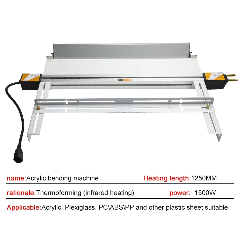 125CM Acrylic Hot Bending Machine 220V Bending Machine PVC Advertising Light Box Heater Length/Angle Positioning Bracket