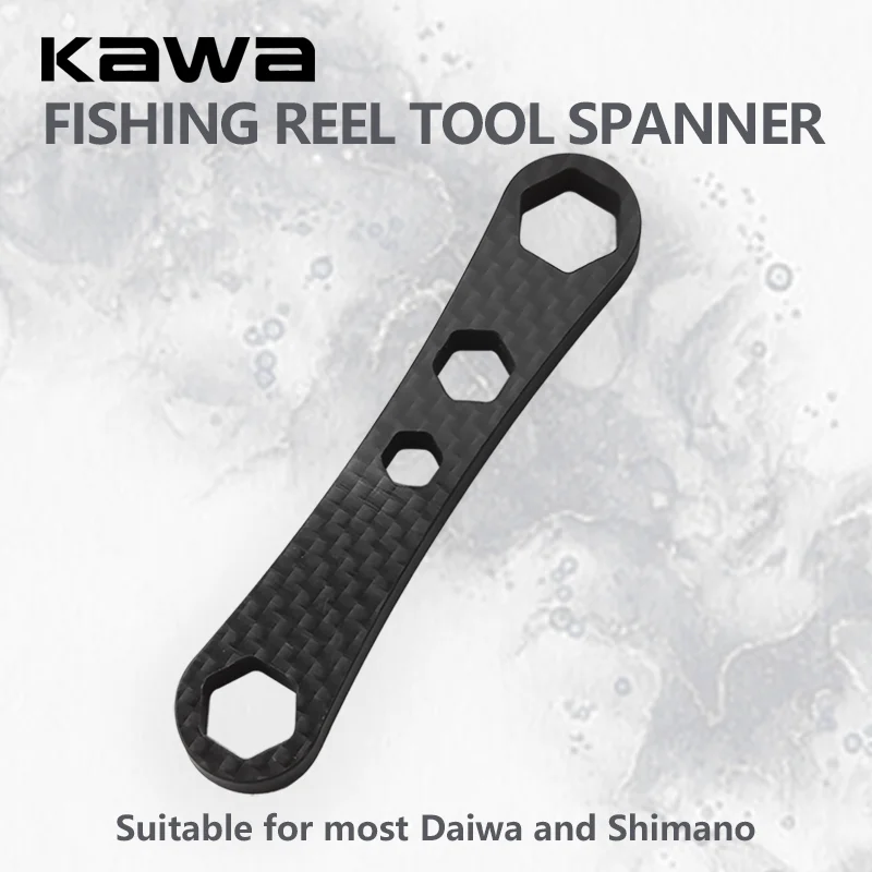 Kawa 1pc Fishing Tool Carbon Carbon Fiber Material Portable M7/M8 Screw Remove Tool Handle Knob Caps Open Fishing Reel Accessory