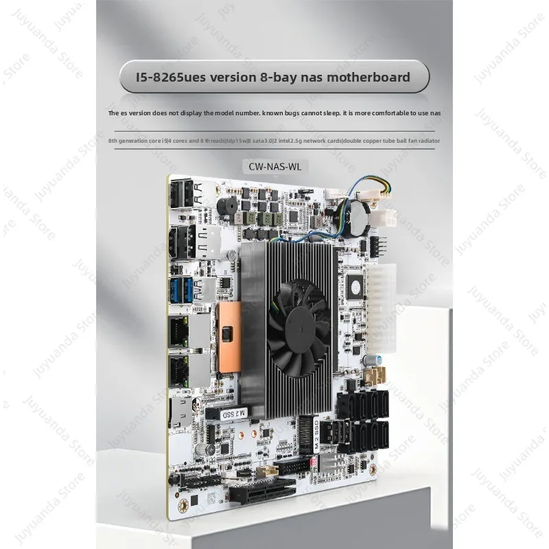 8 Disk Position - I5-8265UES NAS Onboard 8SATA + Dual M.2 + Dual Channel DDR4