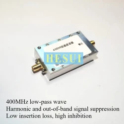 RF 400MHz low-pass filter intermediate frequency harmonic suppression filter high suppression LPF Module squarewave turn sine