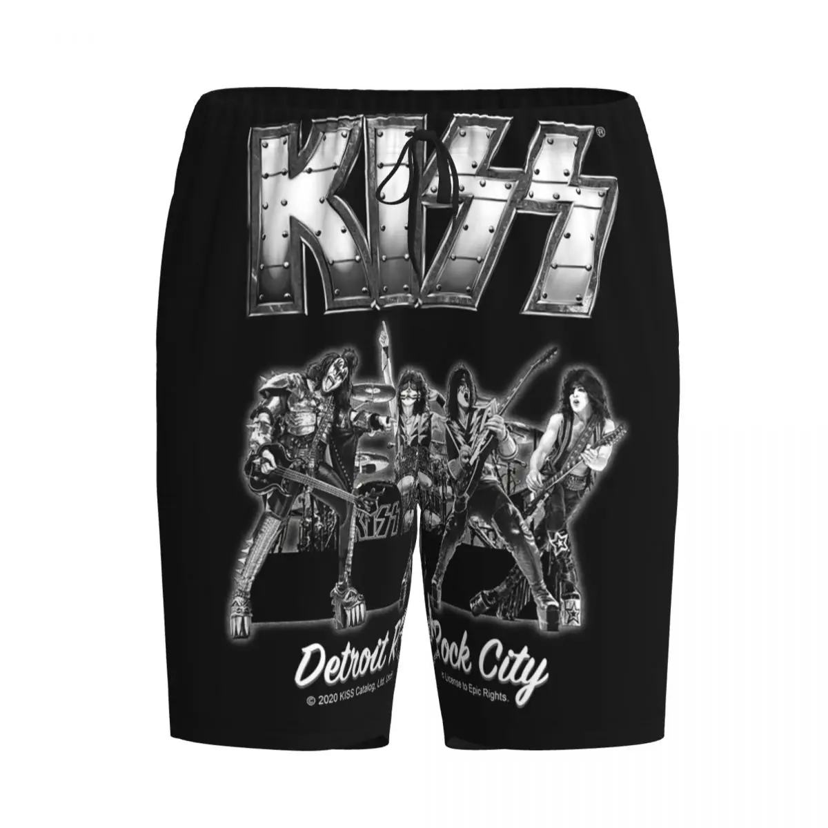 

Мужские пижамные штаны Custom Kiss Rock Band Retor Shorts, брюки для сна, домашняя одежда, нижняя часть комплекта для сна