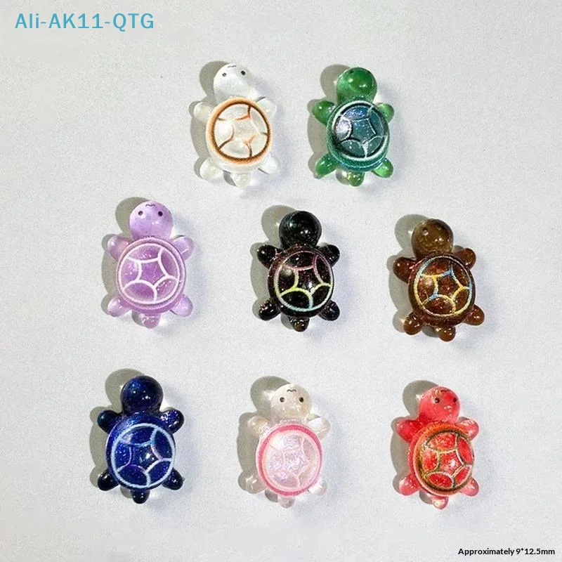 NEW Hot 50pcs Mini Resin Colorful Turtles Figurines Multi-Function Turtle Miniatures For Micro Landscape DIY Fairy Garden Decor