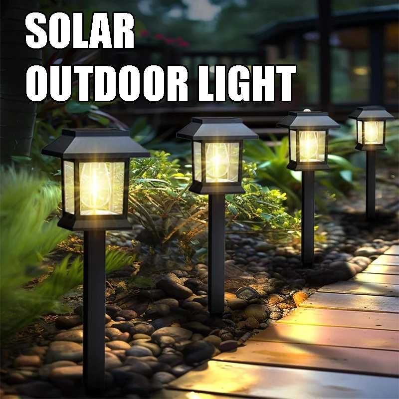 

New Design Bright LED Solar Garden Lights Outdoor Waterproof Pathway Solar Lights Garden Landscape Walkway Path Yard Lawn Decor
