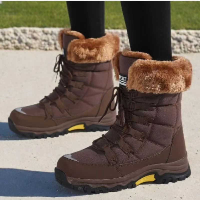 

Unisex Army Climbing Hiking Shoes Winter Men Tactical Boot Military Desert Plush Hunting Warm Comfortable Anti-Slip Male Slipper