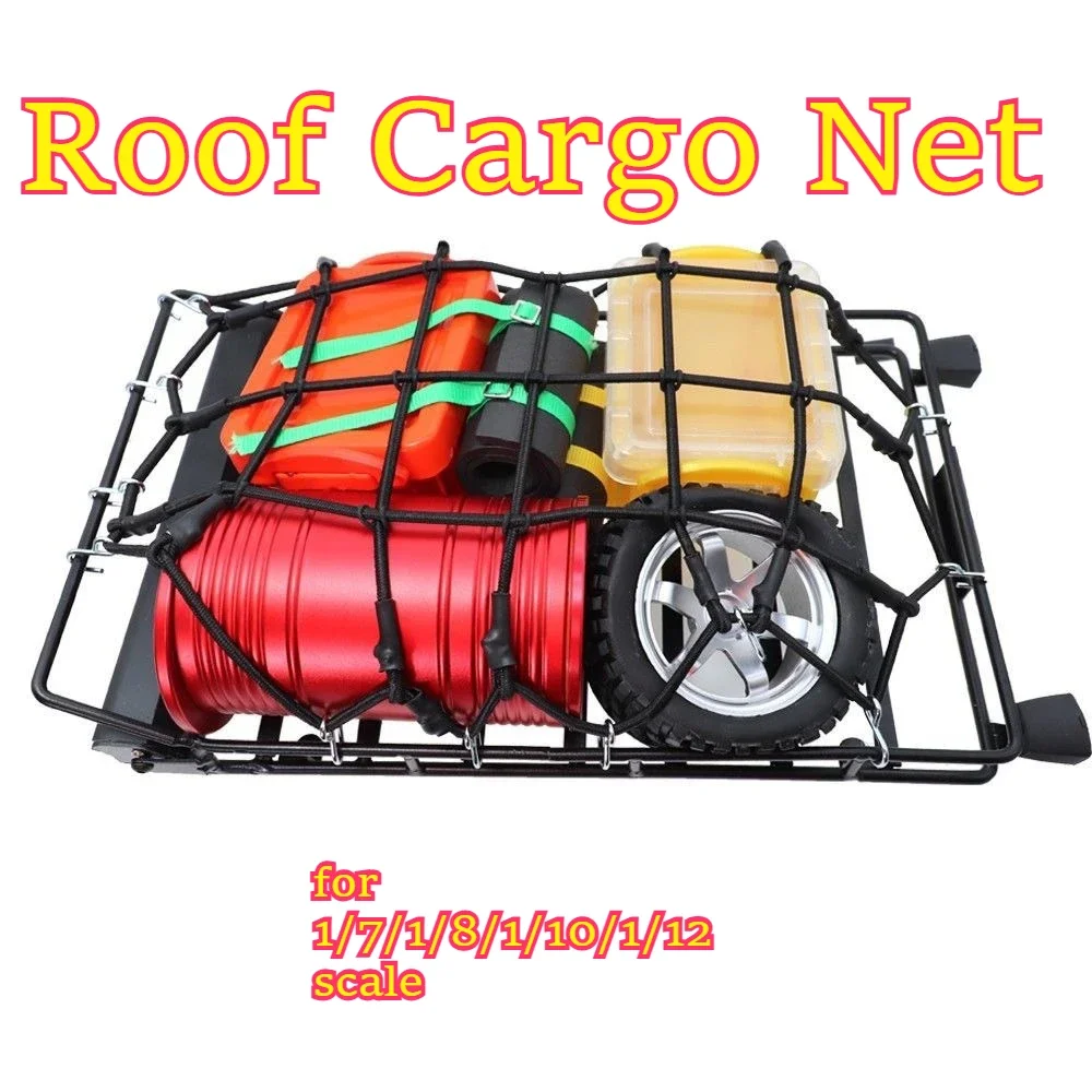 RC hobby reinforced Roof Cargo Net part for 1/7/1/8/1/10/1/12 scale simulated crawler custom size replacement spare accessories