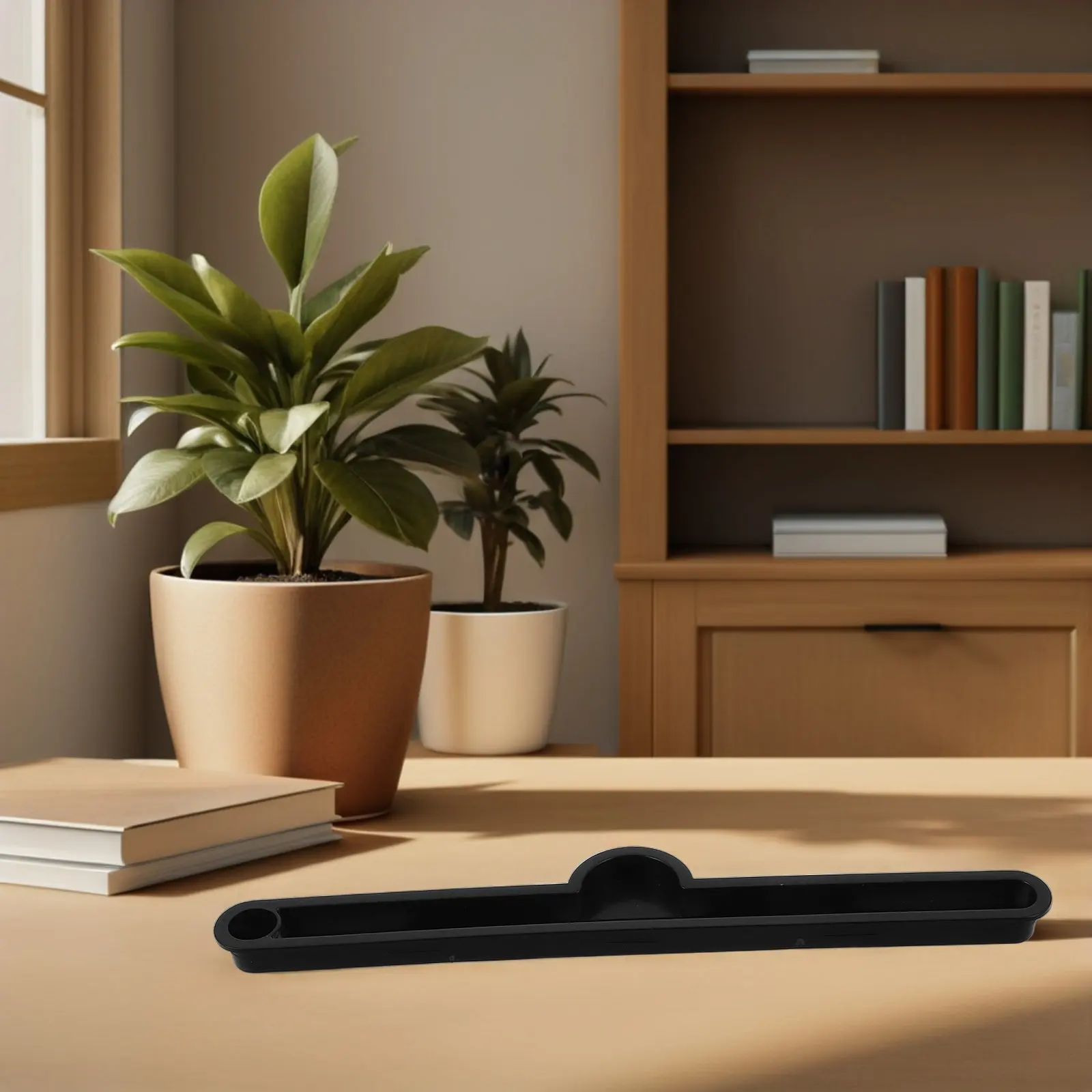 Folding Desk Slot Rail Portable Black Plastic Bracket Steady Tabletop Tablet Groove Lap Table Phone Docking Groove Office Desk