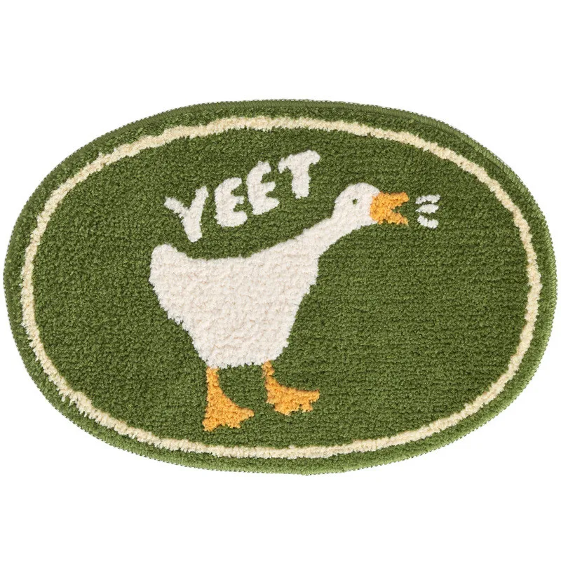 Cute Duck Bathroom Rug Funny Soft Bathtub Carpet Area Rugs Kitchen Rug Floor Mats Doormat Chic Home Room Decor