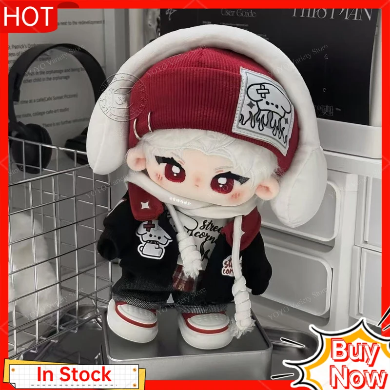 

20cm Cotton Doll Outfit Set Adorable American Retro Doll Clothes Plush Toys Figure Clothing That Can Be Changed And Dressed