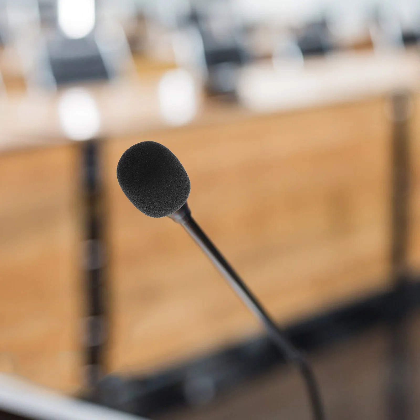 

10pcs Microphone Windscreen Sponge Covers For Headset Mic Soft Protective Caps Noise Reduction Conferences Trade Shows Mic