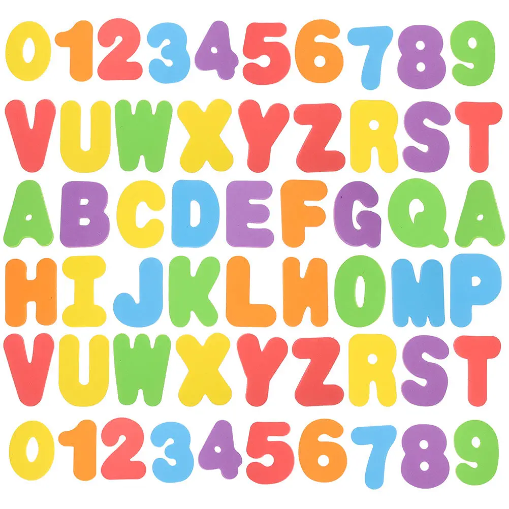 

2Sets Alphabet Number Stickers Eva Foams Safe Lightweight Floating Bath Learning Educational Shower Play Letters Numbers