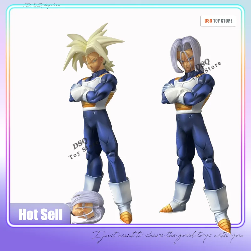 

31cm Super Saiyan Trunks Future Warrior Double-Head Carved Figure Ornaments High-Quality Version Figure Control Must Be In