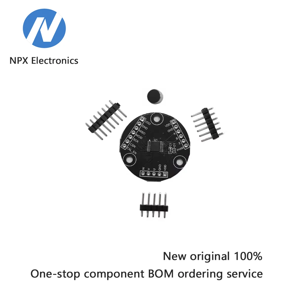 

MT6826S High Precision High-Speed Magnetic Encoder Magnetic Induction Angle Measurement Sensor Module ABZ UVW