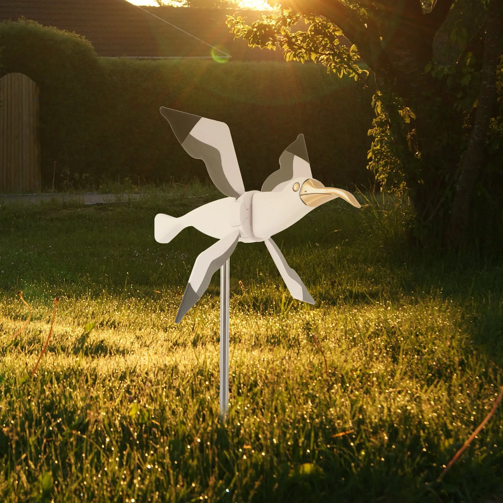 

PVC Seagull Windmill Decoration for Garden Yard Outdoor Lawn nament Holiday Event Display Unique Style Variation