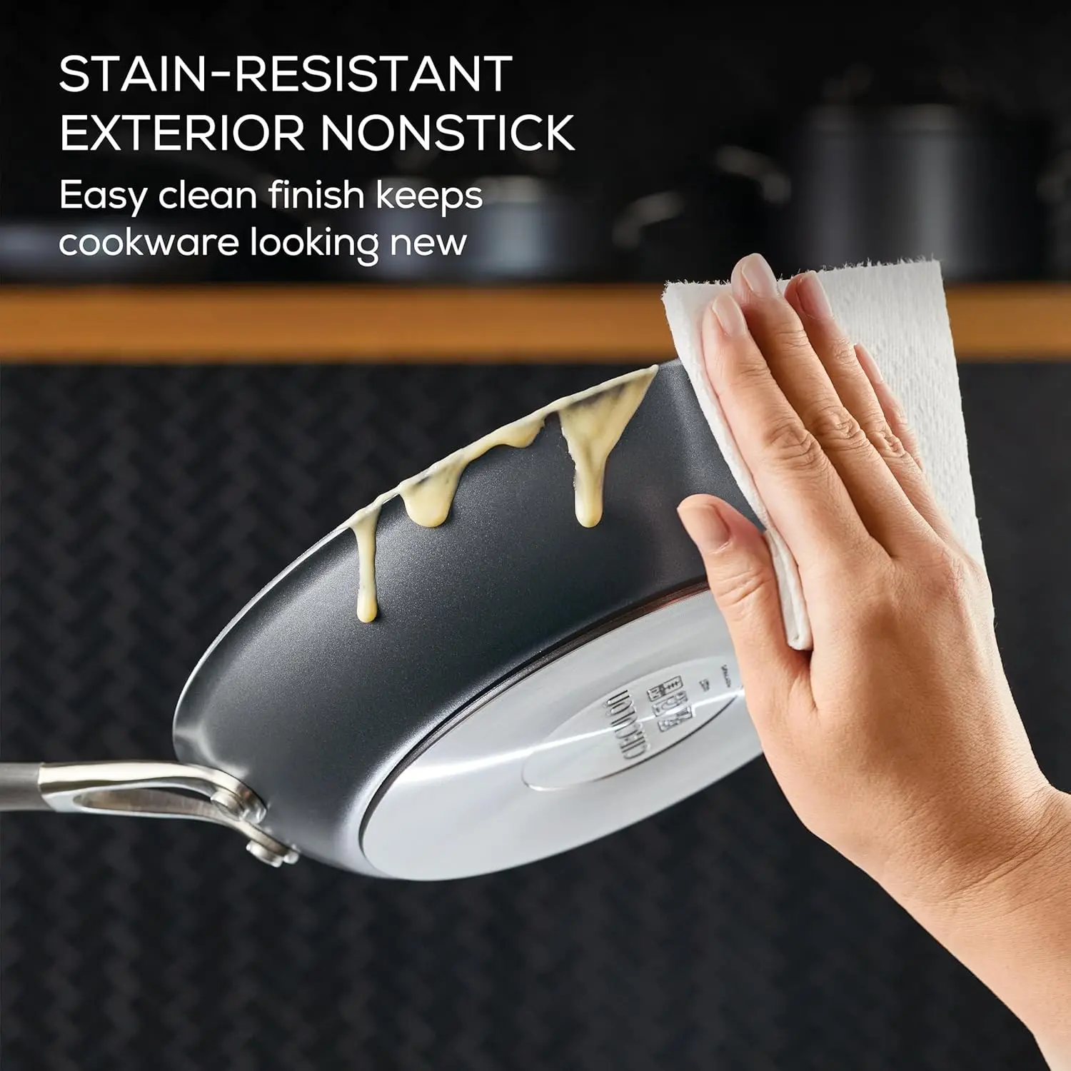 Series With Scratchdefense Technology Nonstick Induction Cookware/Pots And Pans Set, 9 Piece, Graphite