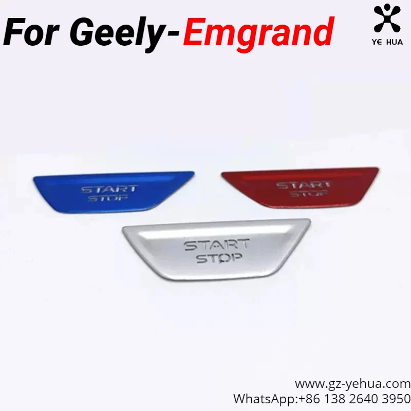 For GEELY EMGRAND 2022-2024 Decorative Sticker for One Key Ignition Start Button Automobiles Parts Accesorios Para Auto Tools