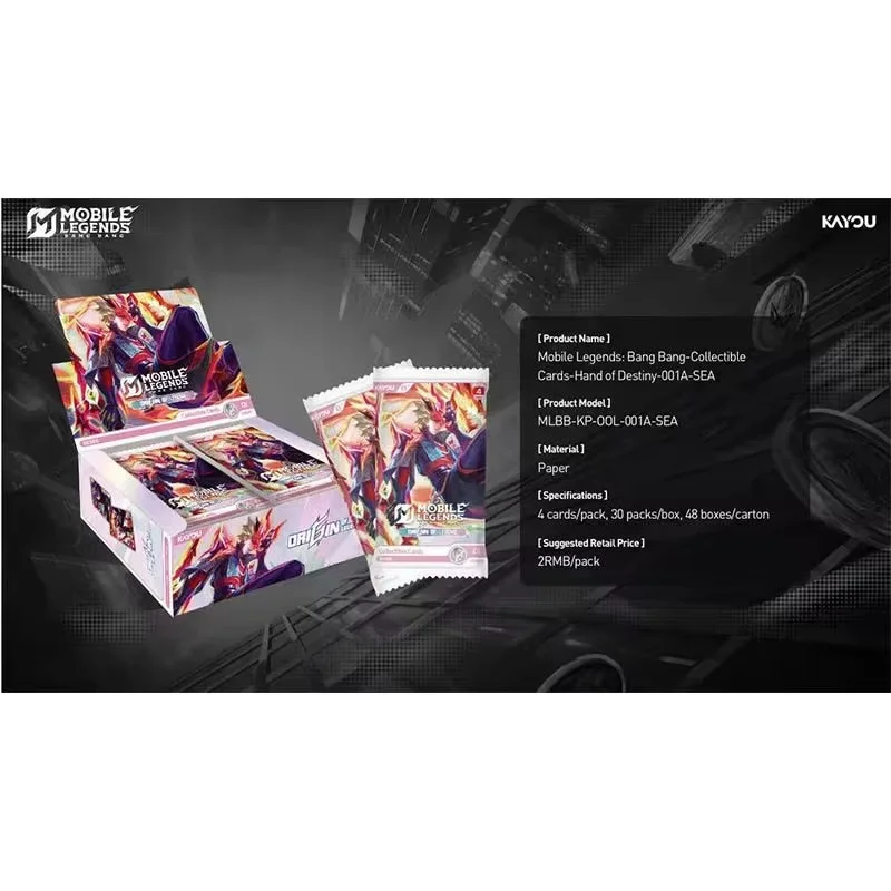 En stock – Cartes authentiques Kayou Mobile Legends Bang Bang Hand Of Destiny Series, carte de collection Ulti Secret Ur Game Battle