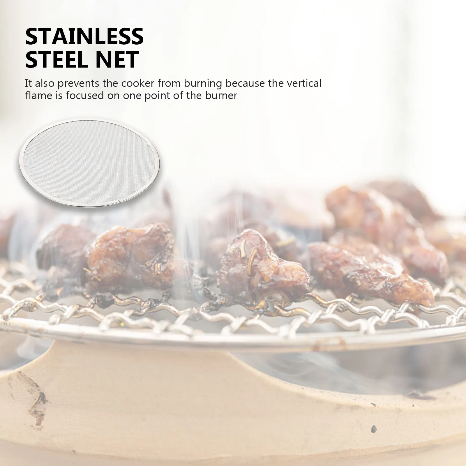 

Stainless Steel Filter Mesh Multi-Function Burner Screen For Alcohol Lamp Anti-Splash Oil Net Stove Accessory Outdoor Burner Pad