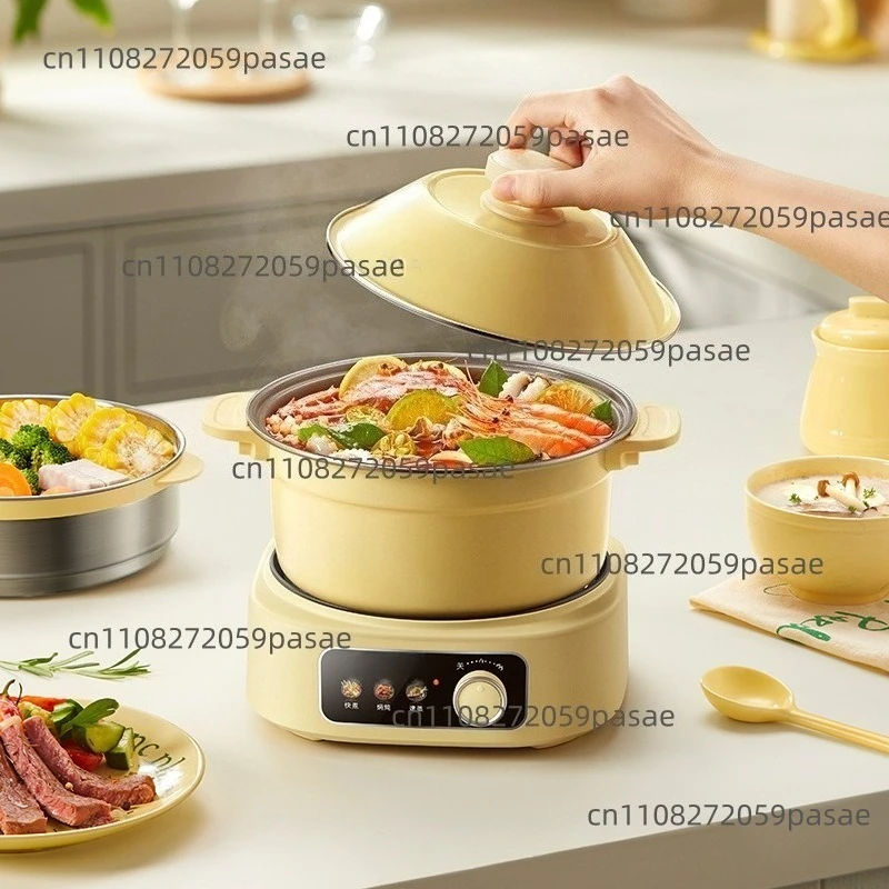 

Electric Cooking Pot Household Small Split Hot Pot Steamer Electric Wok Instant Noodles Small Pot