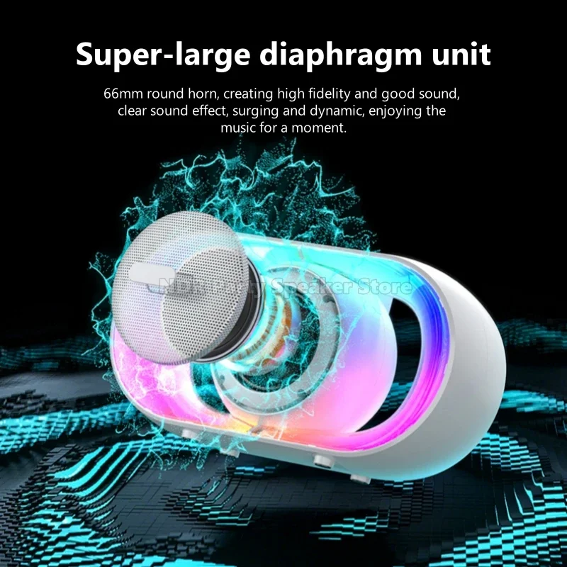 Loudspeaker Sound Box The Bass Transparent Wireless U8 Mecha Speakers Shake Speakers Audio Player Bluetooth Stereo Surround