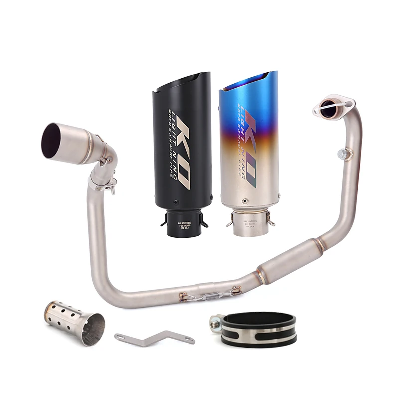 

Motorcycle Exhaust System Header Mid Link Pipe Slip On Muffler Stainless Steel Escape DB Killer For Benelli TNT125 2017-2025