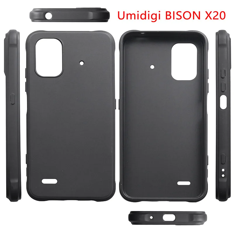 Matte Frosted Phone Case For UMIDIGI Bison X20 Soft TPU Silicone Back Cover  for Umidigi Bison X20 Protective Shell Capa