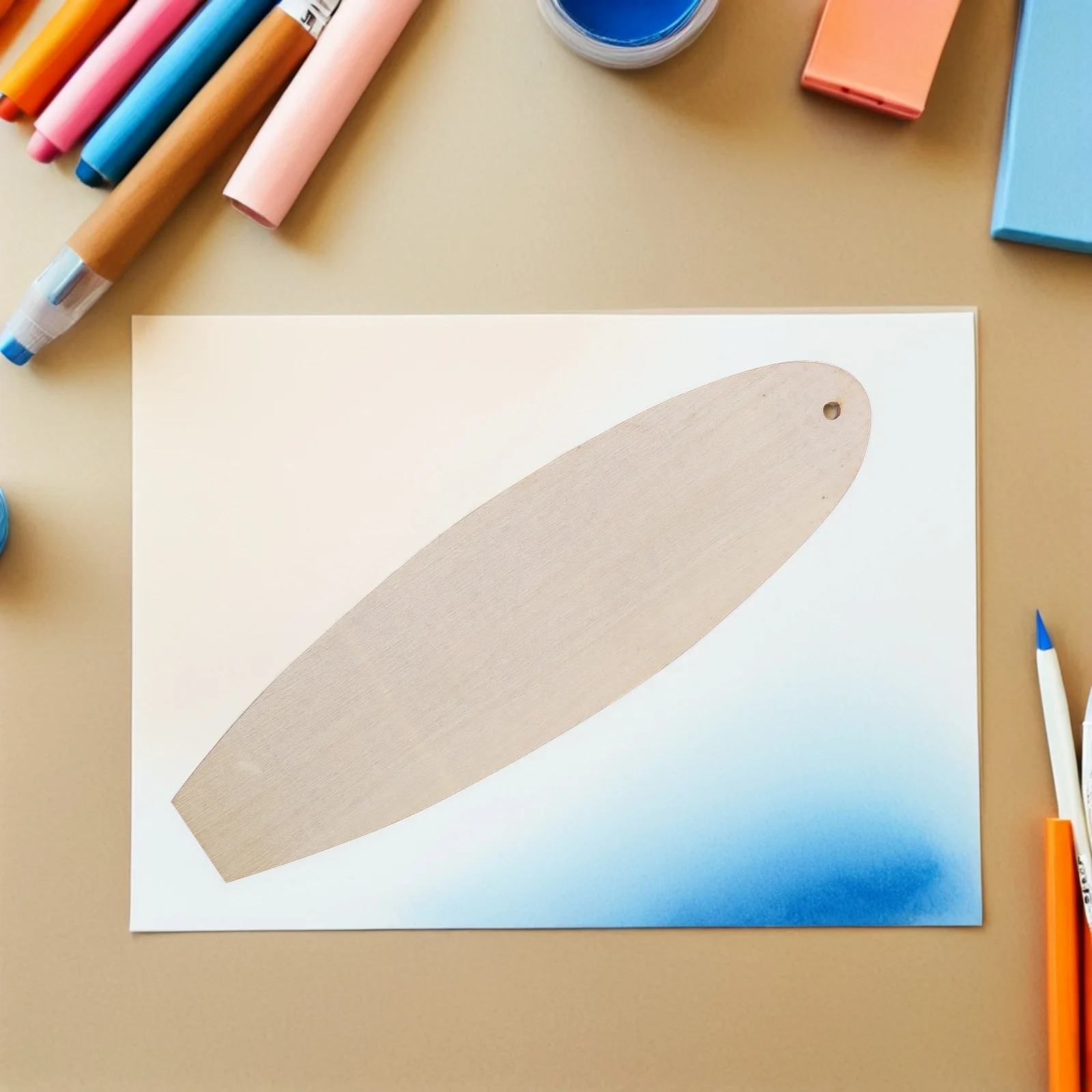 

30pcs Unfinished Wooden Surfboard Cutouts Diy Craft Painting Wall Decor Farmhouse Beach Classroom Ornament Hanging Plaque