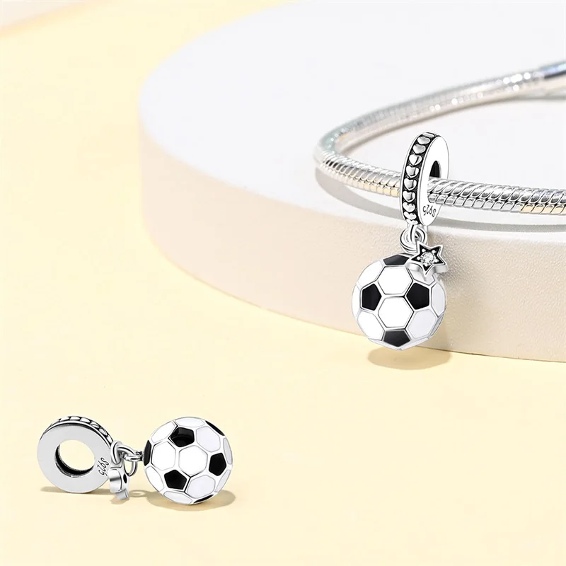 100% 925 Sterling Silver gitara muzyk malarz lekarz kariera paciorek Fit Pandora 925 oryginalna bransoletka DIY biżuteria pamiątkowa