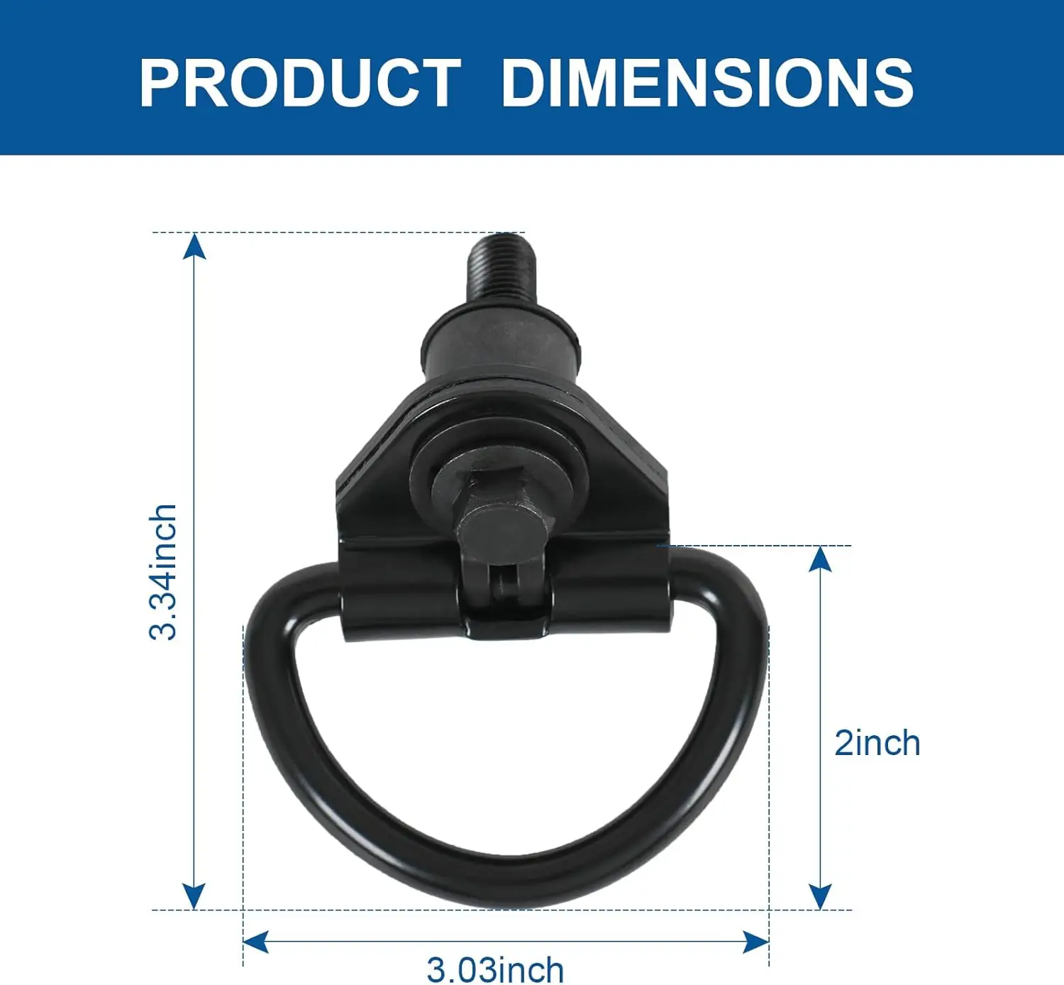 Cargo D-Hooks Powder Coated Steel For Ford Transit 150 250 350 2015-2024 Cargo Vans Tie Down Hook BK21V550A74AD, V550A74-AD