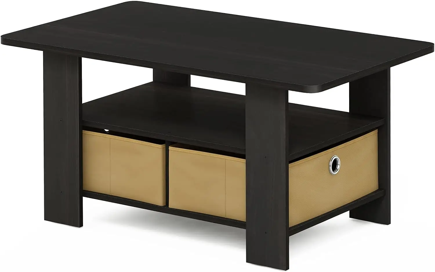 

Furinno Coffee Table with Bins