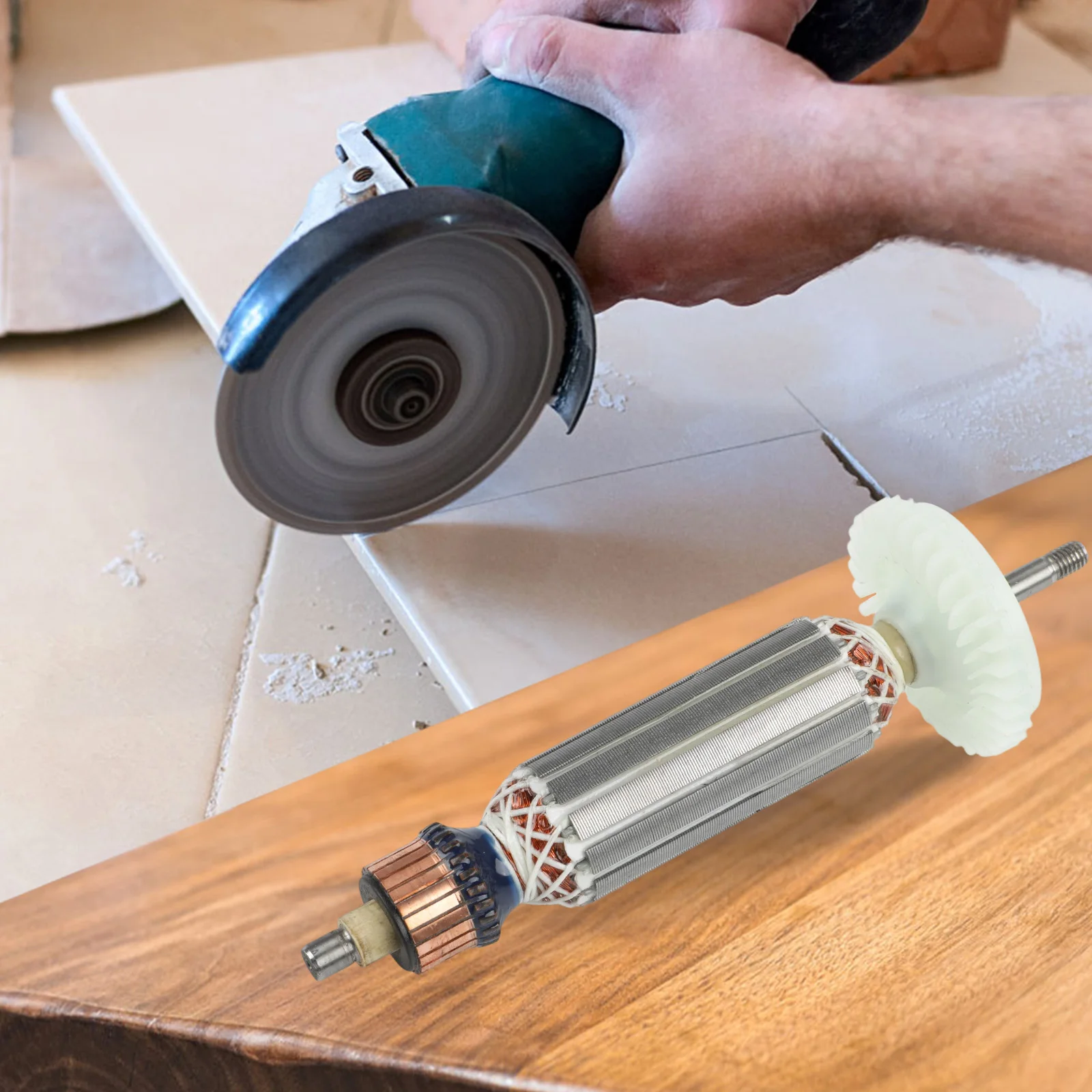 

Grinders Armature Rotor Anchor Anchor Angle Grinder Armature Rotor For GWS7-100 For GWS7-125 Workshop Equipment