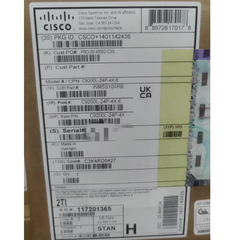 Layer 3 Switch 24 Port Sfp - Cisco Catalyst 9200L 24포트 레이어 3