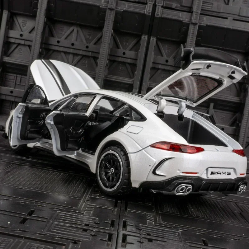 1:24 Mercedes Benz AMG GT63 Sports car Simulation Diecast Metal Alloy Model car Sound Light Pull Back  Favorite Festival Gifts
