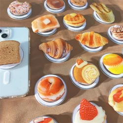 Cute Cakes Bread Cookies Foldable For Magsafe Magnetic Phone16 Griptok Grip Tok Stand For iPhone Wireless Charging Case Holder
